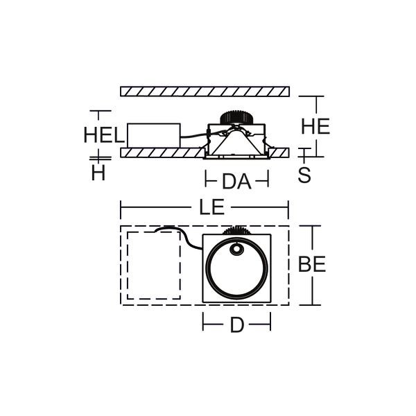 PASCALA square, 11...39 W, 1700...5000 lm, 930, white, on/off Recessed image 3