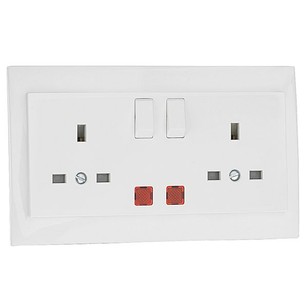 DOUB EARTH SOCK(BRITISH)W/SWITCH & PILOT LAMP image 1