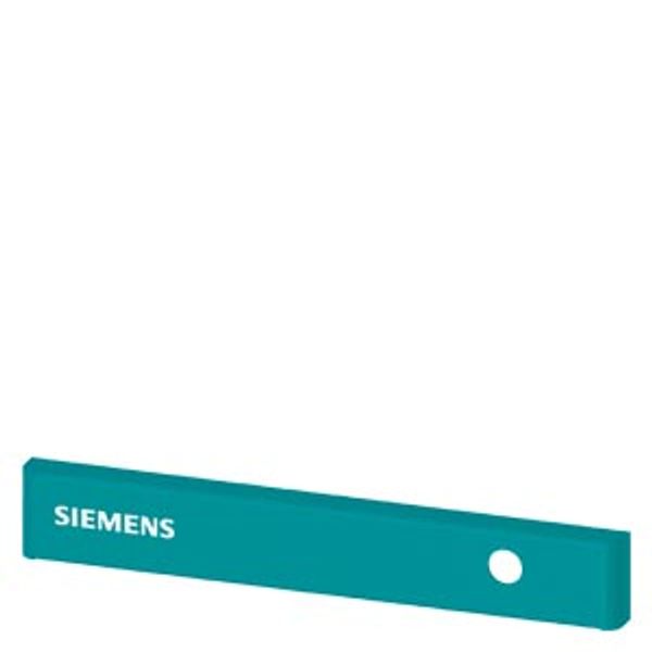 SIVACON, trim strip, W: 400 mm, above the door with Siemens logo image 1