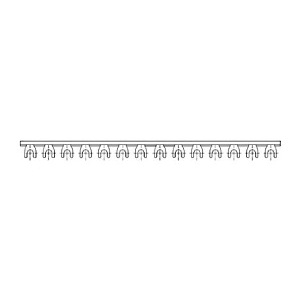 Busbar fork 1-pole, 16mmý,, 1m (The price is shown without markup on metals. Request a quote for accurate information) image 1