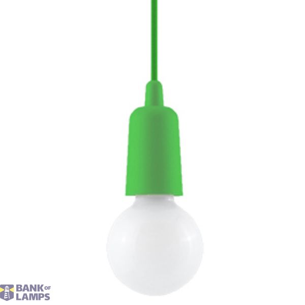 Hanging lamp DIEGO 1 green E27 1x60W IP20 image 3