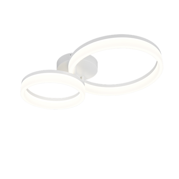 Scope LED ceiling lamp 2-pc matt white 4000K image 1