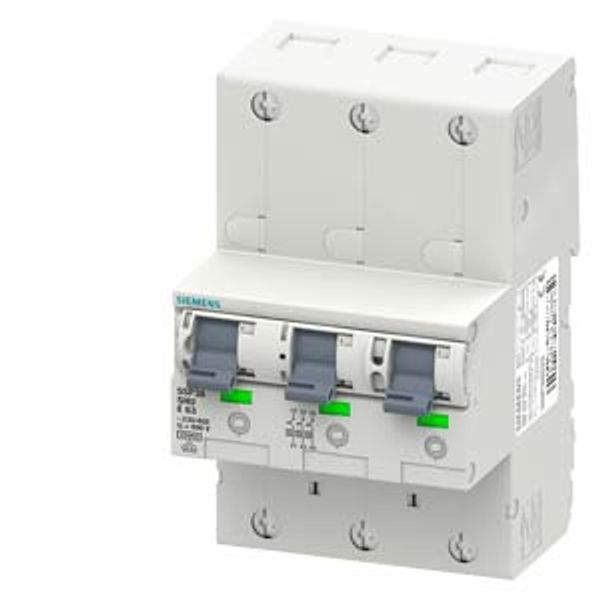 Main miniature circuit breaker (SHU), 3x 1-pole, E 40, 400 V image 2