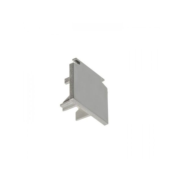 EUTRAC end cap for 3-circuit track silver grey image 1