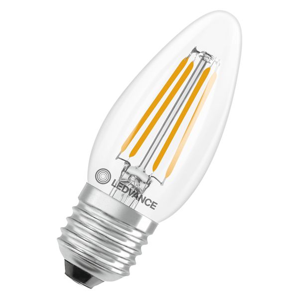 LED Classic B 40 Filament P 3.4W 827 Clear E27 image 1