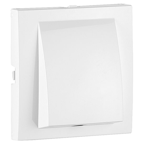 COVER PLATE F/WALL ROSES WHITE image 1