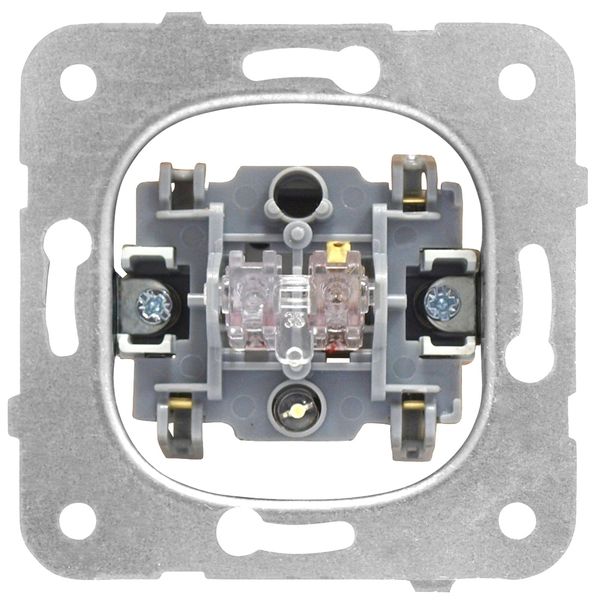 One-way switch insert with control light, cage clamps image 1