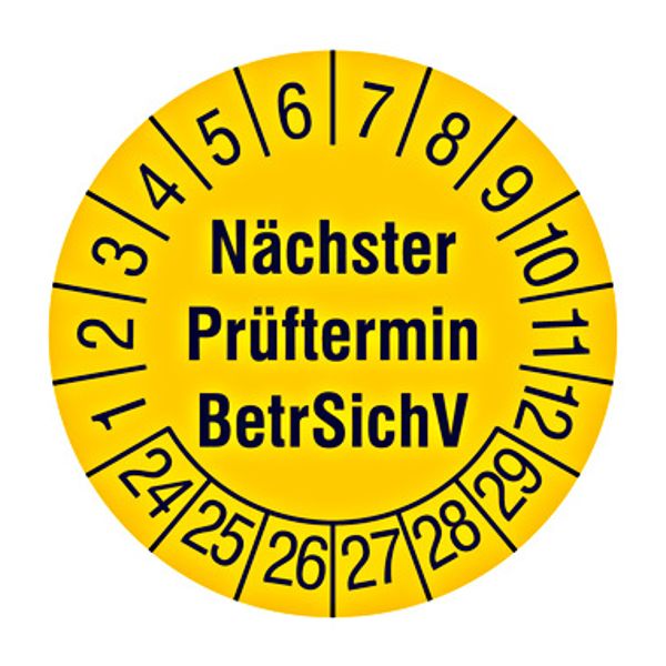 Inspection sticker "Next inspection date" D30 image 1