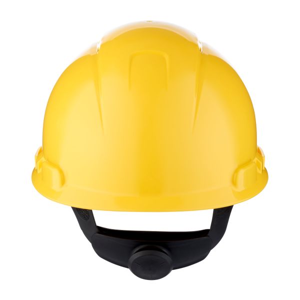 3M™ Hard Hat, Ratchet, Ventilated, Plastic Sweatband, Yellow, H700N-GU image 4