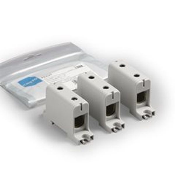 KE62T | Terminal block 3 x KE62 grey image 1