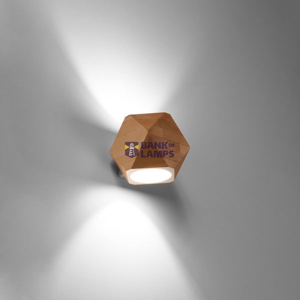 WOODY WALL LAMP NATURAL WOOD G9 1X40W IP20 image 4
