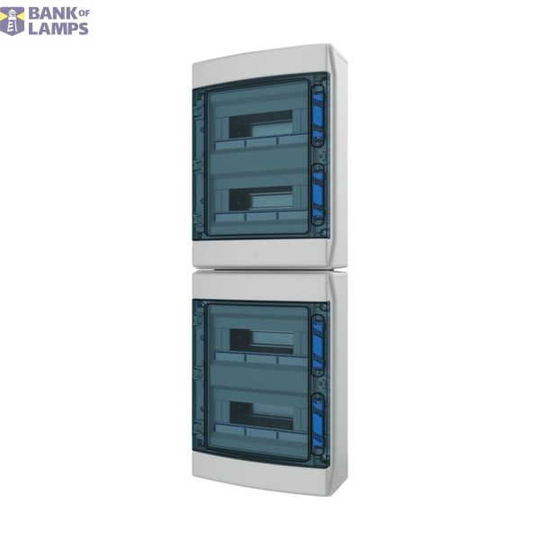 Surface Mounted Board, IP65, IK08, 4-rows 48 modules with screw termin image 2