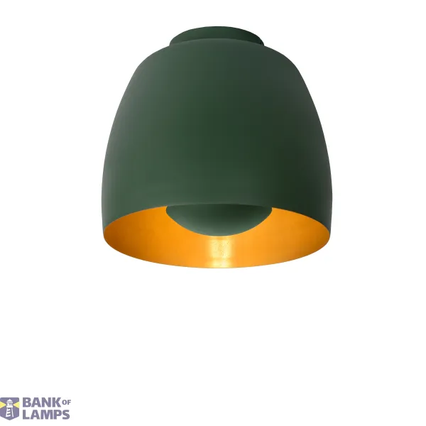 Lucide NOLAN - Flush ceiling light - Ø 24 cm - 1xE27 - Green image 1