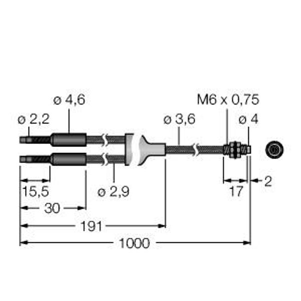 Plastic Fiber Bifurcated Fiber   PBT43TMB5 image 1