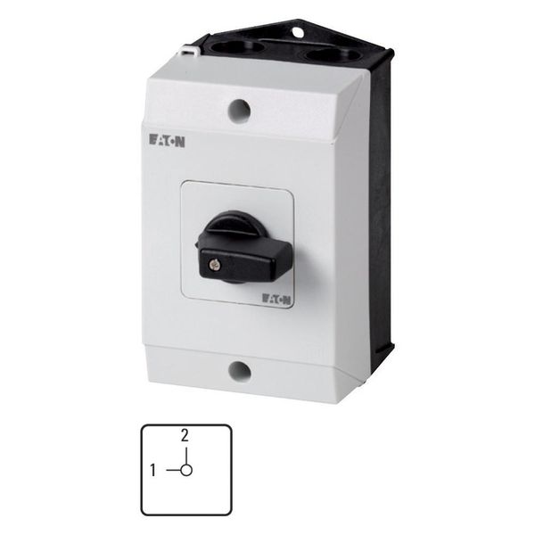 T0-1-15441/I1 Changeoverswitches, T0, 20 A, surface mounting, 1 contact unit(s), Contacts: 2, 90 °, maintained, Without 0 (Off) position, 1-2, Design number 15441 image 5