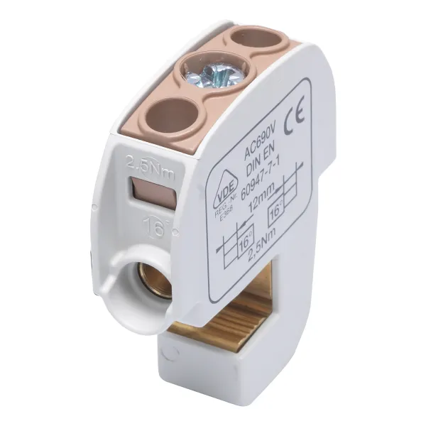 SBB 16 Isolated terminal for rail 86105 brown SIMBLOCK image 1