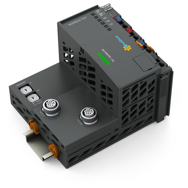 Fieldbus Coupler Modbus TCP M12 4th generation Extreme dark gray image 3