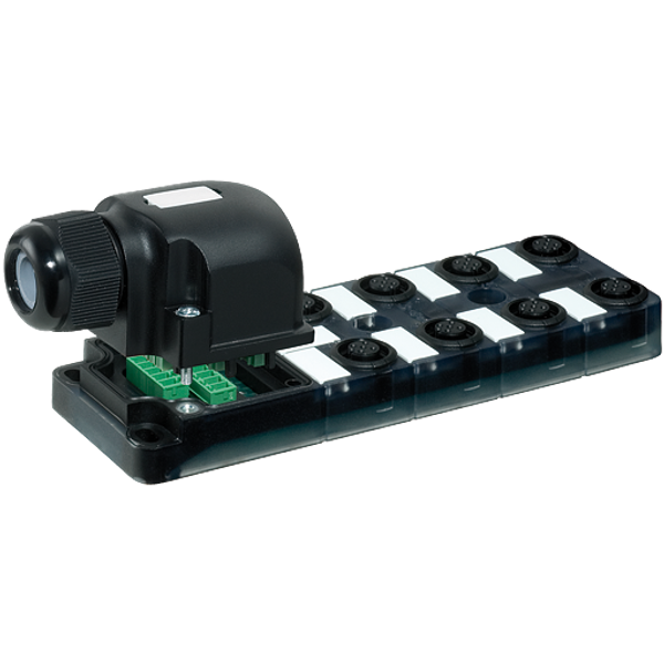 EXACT12, 8XM12, 4 POLE CAP, PLUG. SCREW TERM. Self wireable, no LED image 1