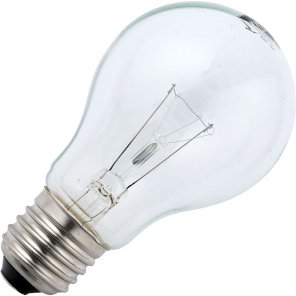 Incandescent Oven Lamp E27 A60x105 60W 24V Clear 300°C 1Khrs image 1