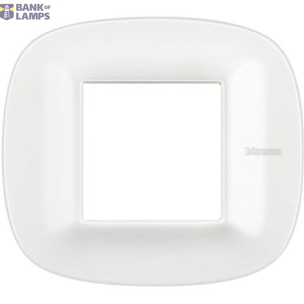 BTAX Cover frame 2M CORIAN GL.WHITE HB4802CGW image 1