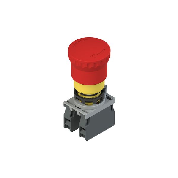 Complete unit with emergency pushbutton, fixing adapter and contacts image 1