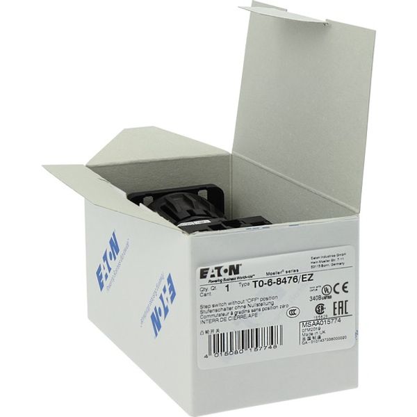 T0-6-8476/EZ Step switches, T0, 20 A, centre mounting, 6 contact unit(s), Contacts: 12, 45 °, maintained, Without 0 (Off) position, 1-3, Design number 8476 image 7