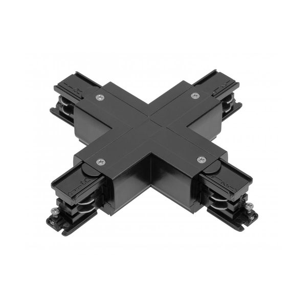 Connector X for 3-phase track, black image 1