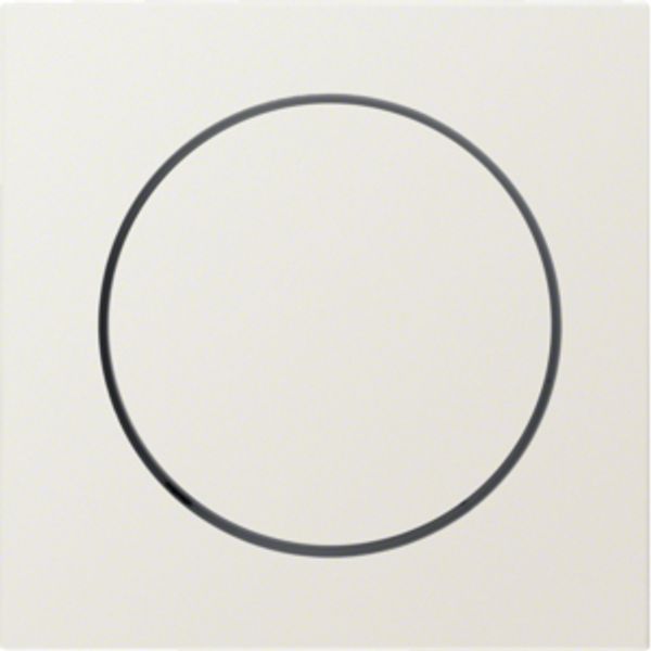 Centre plate Rotary Dimmer white glossy IP44 image 1