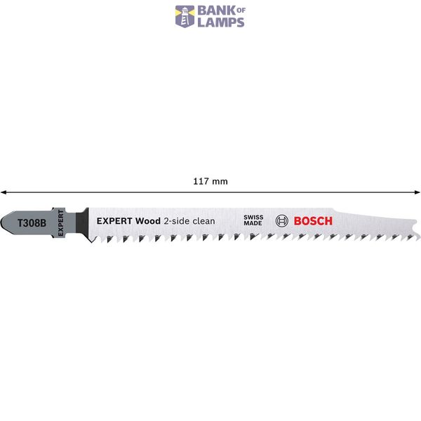 EXPERT ‘Wood 2-side clean’ T 308 B Jigsaw Blade 25-pc 25 pcs. image 1