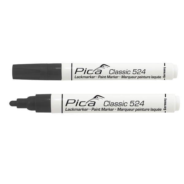 Pica 10 pcs 524/46 Paint Marker 2-4mm Round Tip Black image 2