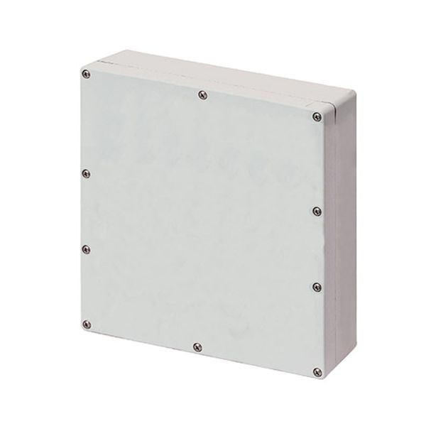 Aluminium push-button enclosure M4 230x257x80, undrilled, without cable entry image 1