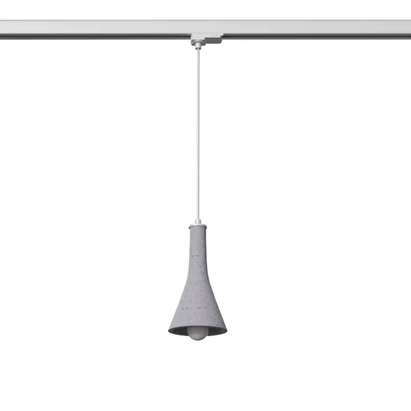 HANGING LAMP 3 PHASE REA CONCRETE E14 WHITE image 1