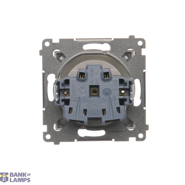 Intermediate switch, (module), 10AX, quick connection, Bronze matt, metalic image 1