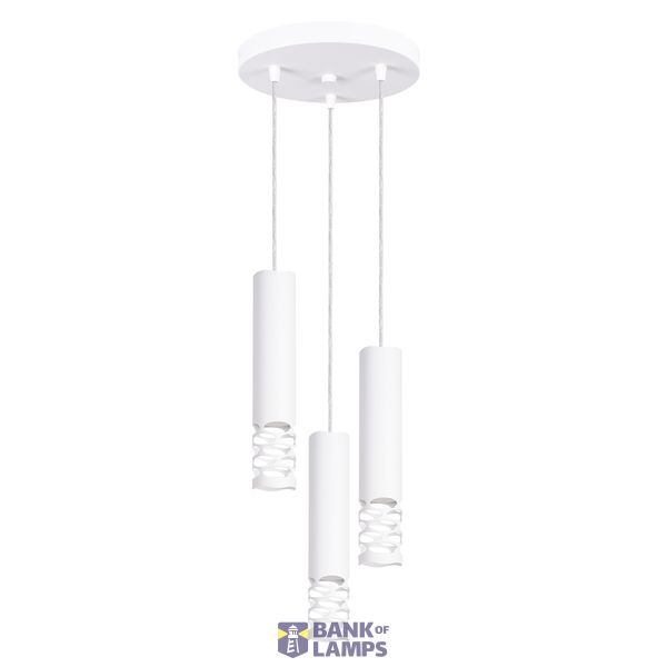 Pendant lamp LIRO 3P white image 3