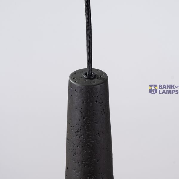 Pendant lamp ELECTRA black concrete image 4