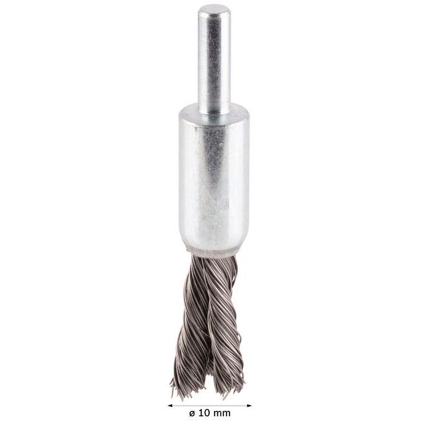 End Brush Knotted 10x0.35 mm Steel image 2