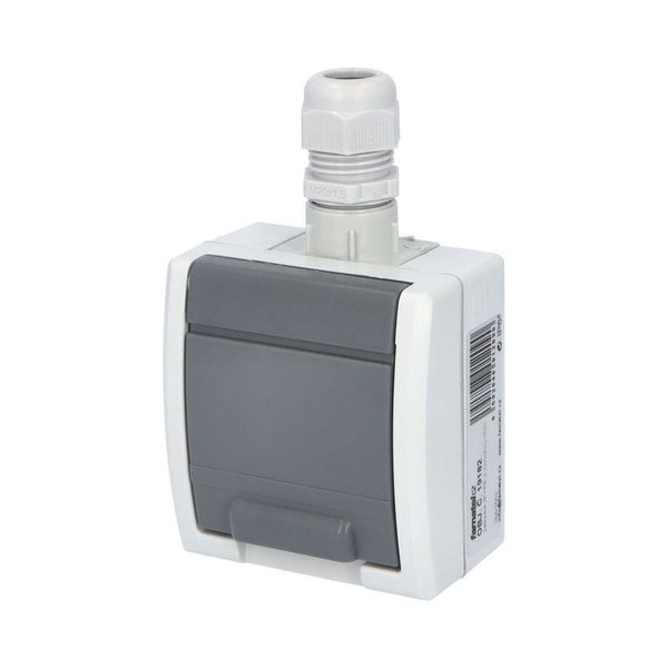 ATLAS socket with M20 outlet IP65 gray image 2