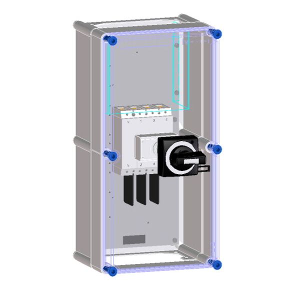 Switch encl. with NZM1 80-100A 4p image 1