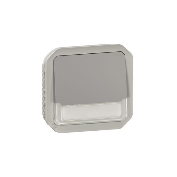 PLEXO CHANGEOVER PUSH BUTTON LOCATOR WITH LABEL HOLDER - GREY - MECHANISM image 1