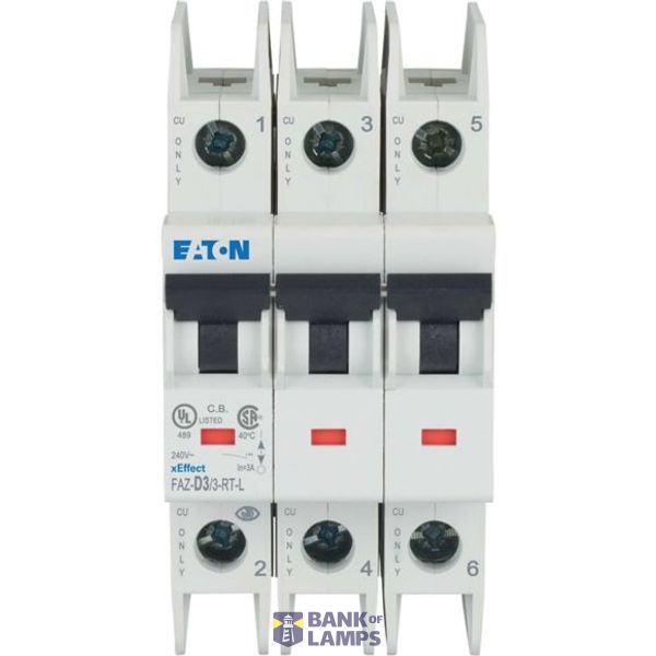 FAZ-D3/3-RT-L Eaton Moeller series xEffect - FAZ-NA, FAZ-RT MCB image 1