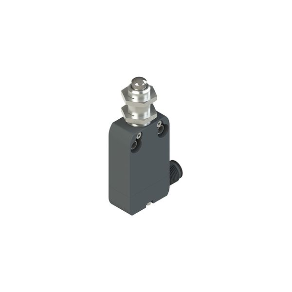 Modular prewired switch with plunger with M12 threaded bearing image 1