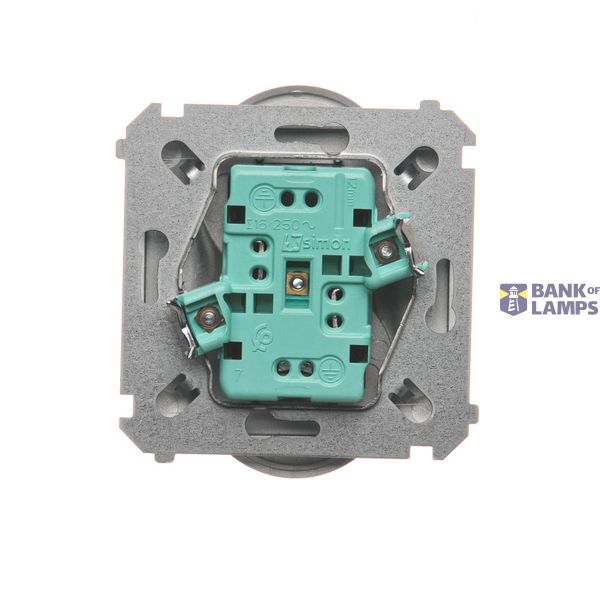 Single break push button with pictogras, (module), 10AX, quick connection, cream white/electro white image 1