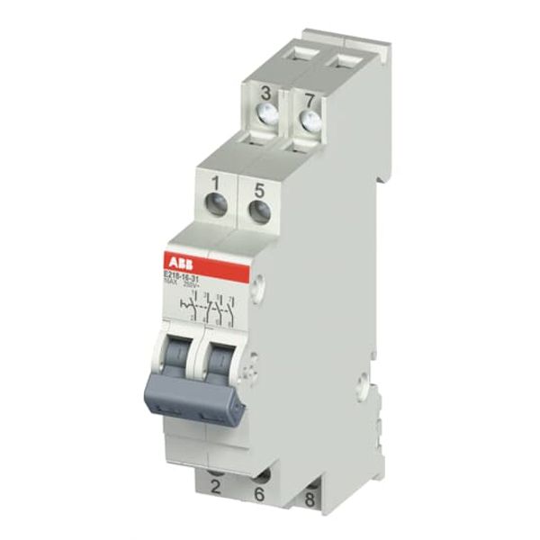 E211X-16-10ON-OFF Switch,16 A,acc. to EN 250/400 V AC,1NO,0NC,0CO, El. Color:Grey,1LED,Yellow, MW:0.5 image 6