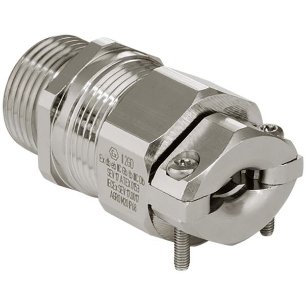 Cable gland Ex Compact brass KB M63x1.5 Ex d IIC / Ex e II cable Ø 36.0-44.0 mm image 1