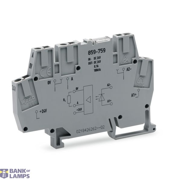 859-759 Optocoupler module; Nominal input voltage: 24 VDC; Output voltage range: 20 … 28.8 VDC image 1