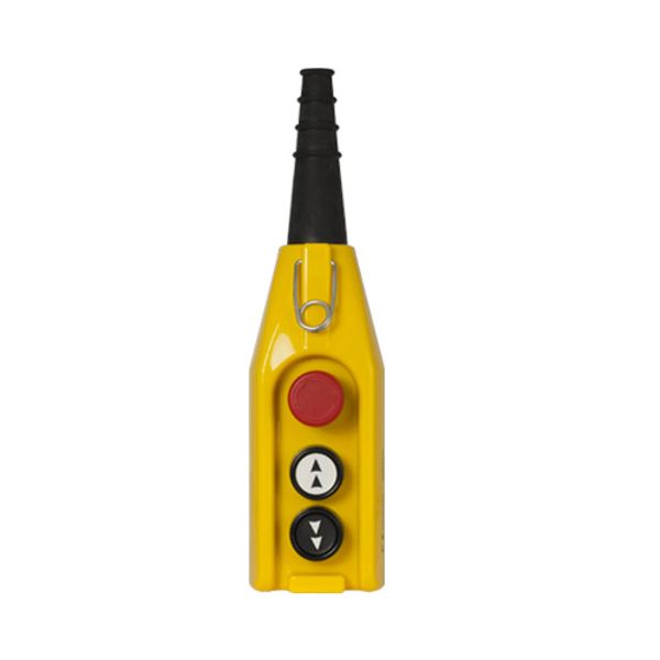 Pendant push-button station with 2 2-speed push-buttons and emergency stop push-button, 1 N.C. image 1