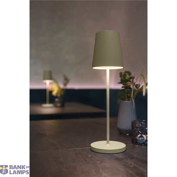 VINOLINA TWO, table lamp, battery-powered, IP65, 2200/2700/3000K, TOUCH, green image 4
