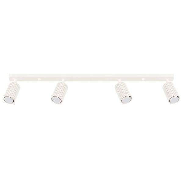 CEILING STRIP WITH ELEGANT BEIGE SPOTLIGHTS 4XGU10 CARBON SERIES image 1