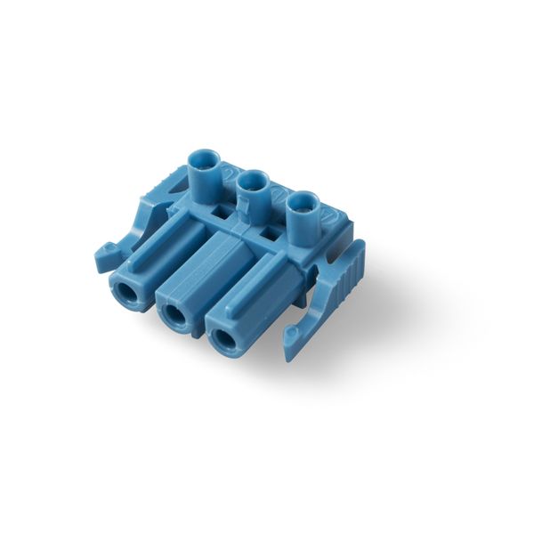 Coupler 3-p socket, blue image 1
