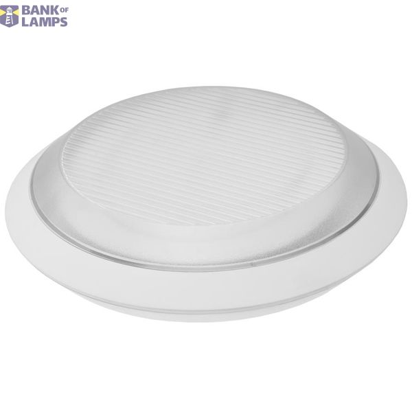 EXCELL, LED with micorowave motion sensor, 12W, 4000K, 1200lm, white-polypropylene, cover transparent-polycarbonate, IP54, IK10 image 1
